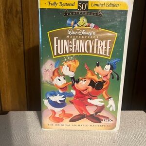 Fun and Fancy Free (VHS, 1997) 50th Anniversary Special Masterpiece Ed. Disney